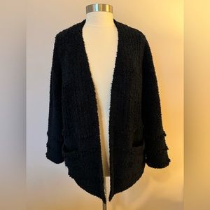 BAREFOOT DREAMS CozyChic Boardwalk Cardigan (Black)